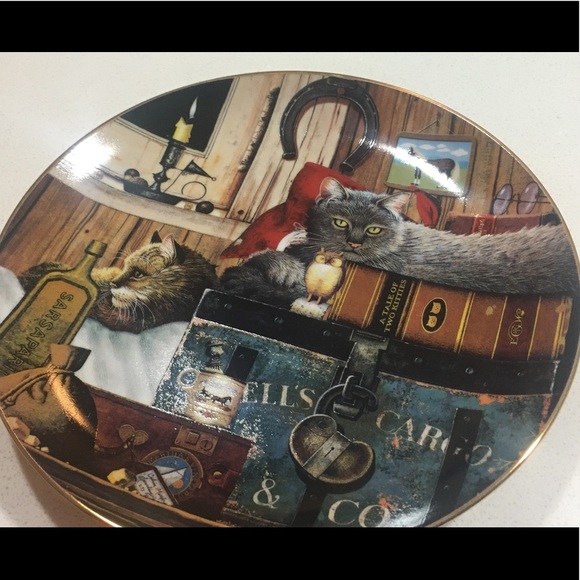 đź’ĄBOGOđź’Ą Purr-fect Decorative Plate Cats - Picture 3 of 9